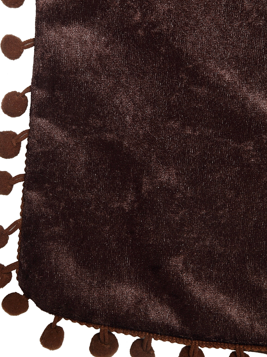 Soft Solid Velvet Cushion Covers Set of 5 with Pom Pom