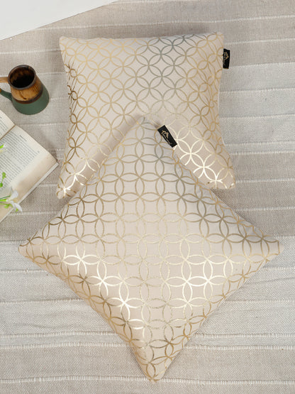 Geometric Printed Velvet Square Cushion Covers 16 X 16 INCHES