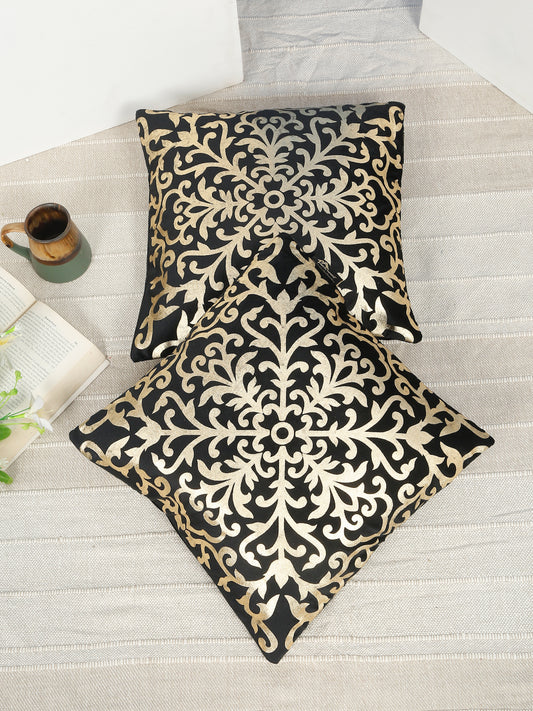 Floral Velvet Square Cushion Covers 16 X 16 INCHES