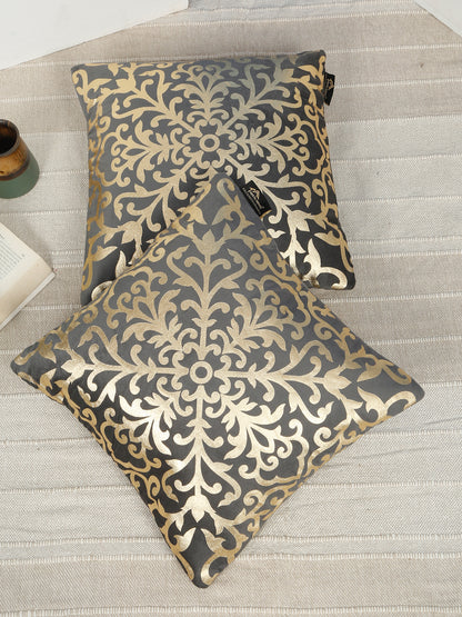 Floral Velvet Square Cushion Covers 16 X 16 INCHES