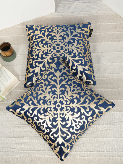 Floral Velvet Square Cushion Covers 16 X 16 INCHES