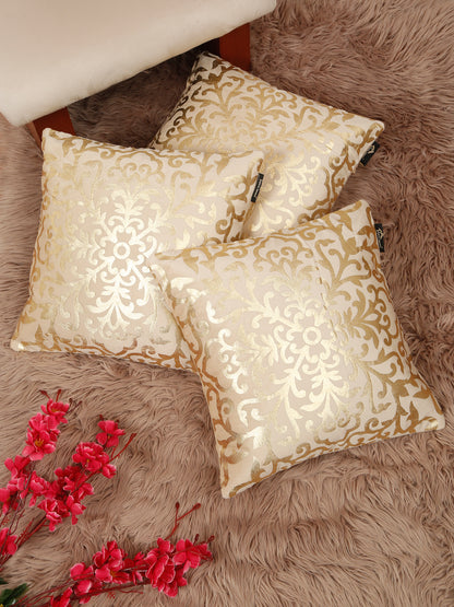 Floral Velvet Square Cushion Covers 16 X 16 INCHES