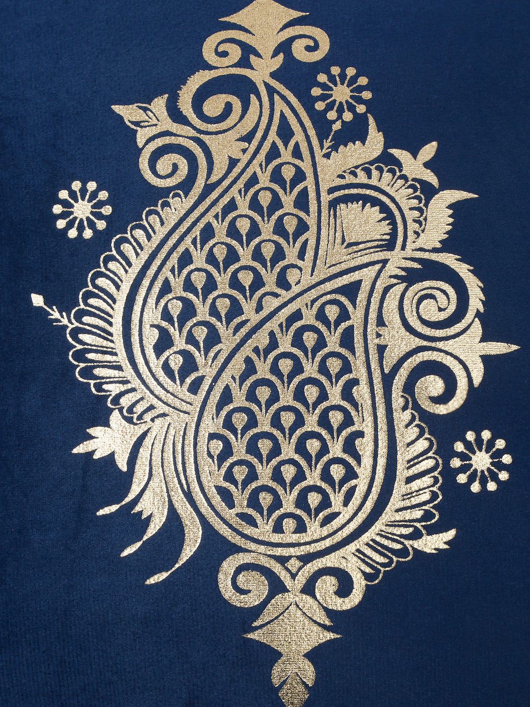 Printed Velvet Square Cushion Covers 16 X 16 INCHES