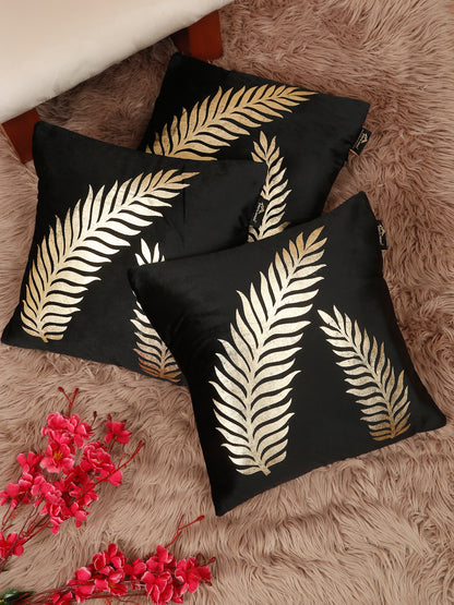 Floral Printed Velvet Square Cushion Covers 16 X 16 INCHES