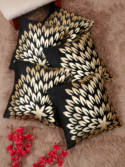 Printed Velvet Square Cushion Covers 16 X 16 INCHES