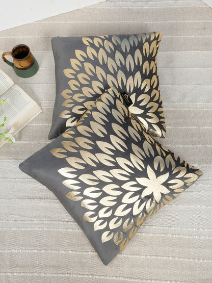 Printed Velvet Square Cushion Covers 16 X 16 INCHES