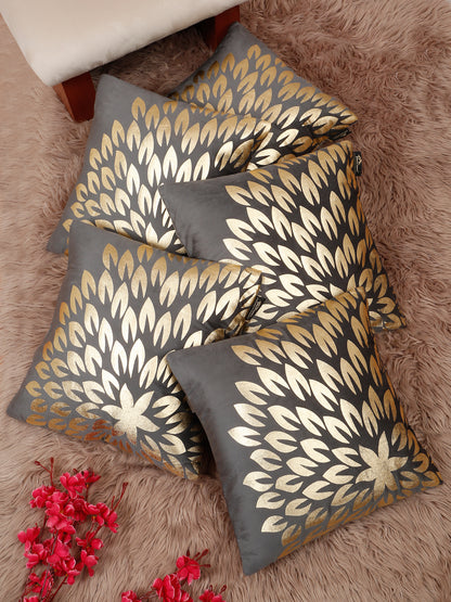 Printed Velvet Square Cushion Covers 16 X 16 INCHES
