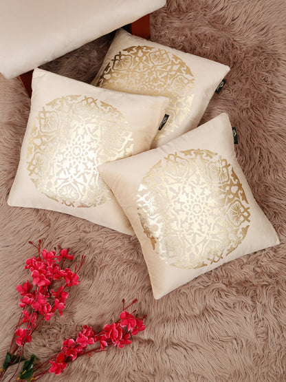 Printed Velvet Square Cushion Covers 16 X 16 INCHES