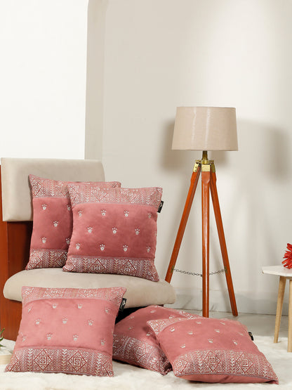 Soft Velvet Embroidred Cushion Covers 16 x 16 inch
