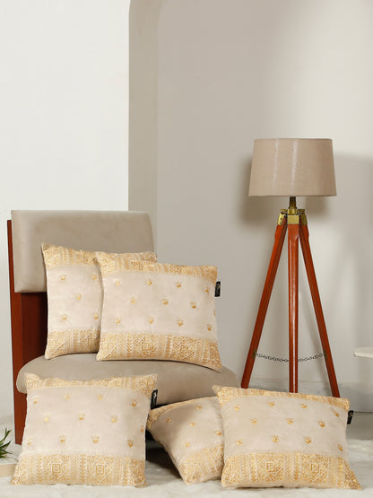 Soft Velvet Embroidred Cushion Covers 16 x 16 inch