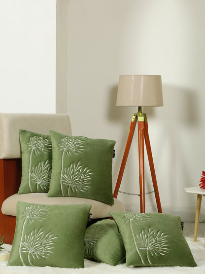 Soft Velvet Embroidred Cushion Covers 16 x 16 Inch