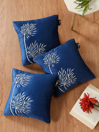 Soft Velvet Embroidred Cushion Covers 16 x 16 Inch