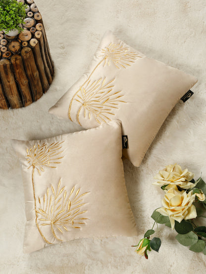 Soft Velvet Embroidred Cushion Covers 16 x 16 Inch