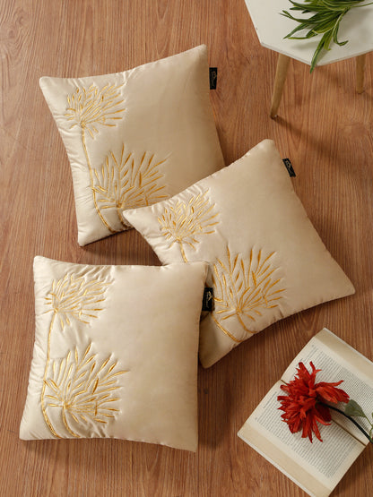 Soft Velvet Embroidred Cushion Covers 16 x 16 Inch