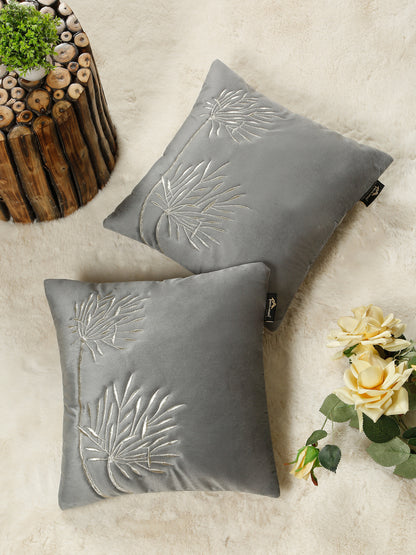 Soft Velvet Embroidred Cushion Covers 16 x 16 Inch