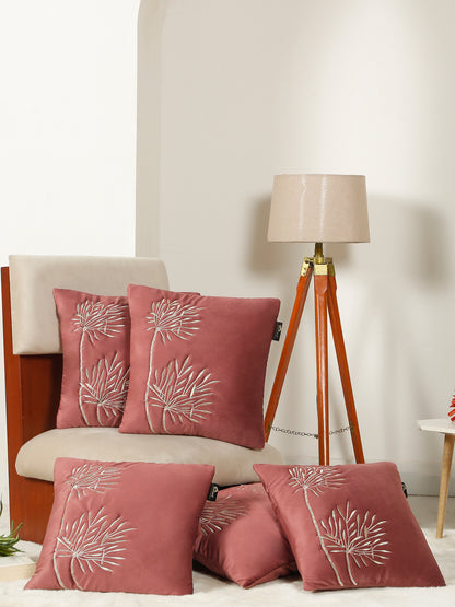 Soft Velvet Embroidred Cushion Covers 16 x 16 Inch
