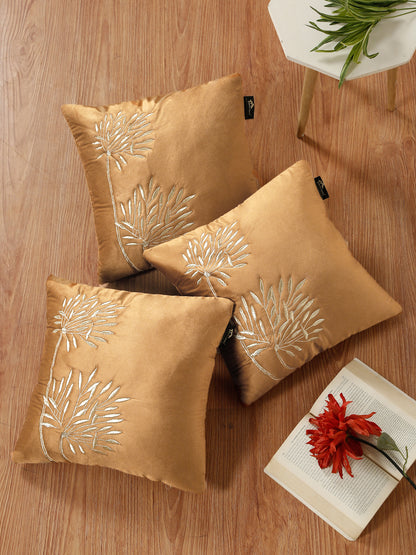 Soft Velvet Embroidred Cushion Covers 16 x 16 Inch