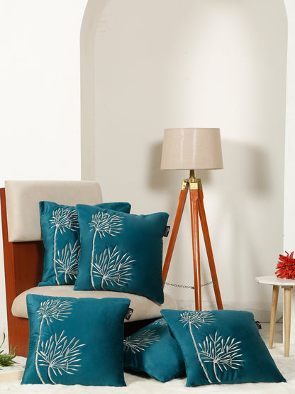 Soft Velvet Embroidred Cushion Covers 16 x 16 Inch