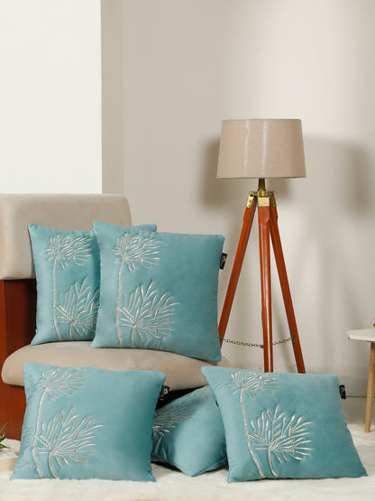 Soft Velvet Embroidred Cushion Covers 16 x 16 Inch