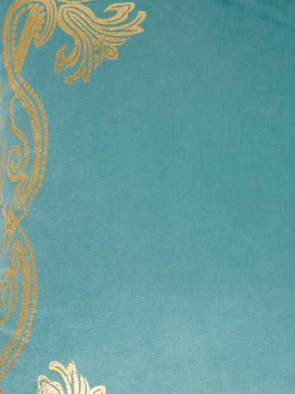 Soft Velvet Golden Foil Printed Cushion Covers ( 16 x 16 inch )