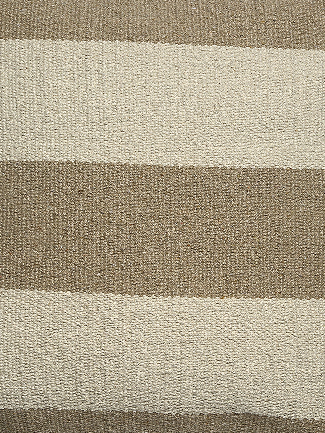 Beige & White Set of 2 Self Design Square Cushion Covers(16 X 16 Inches)