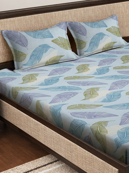 Soft Pollycotton Floral Bedsheet 220 TC Bedsheet with Maching  pillow cover