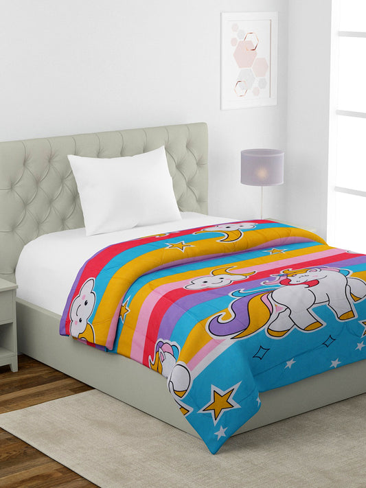 210 GSM SOFT MICROFIBE FILLED KIDS SINGLE BED COMFORTERS