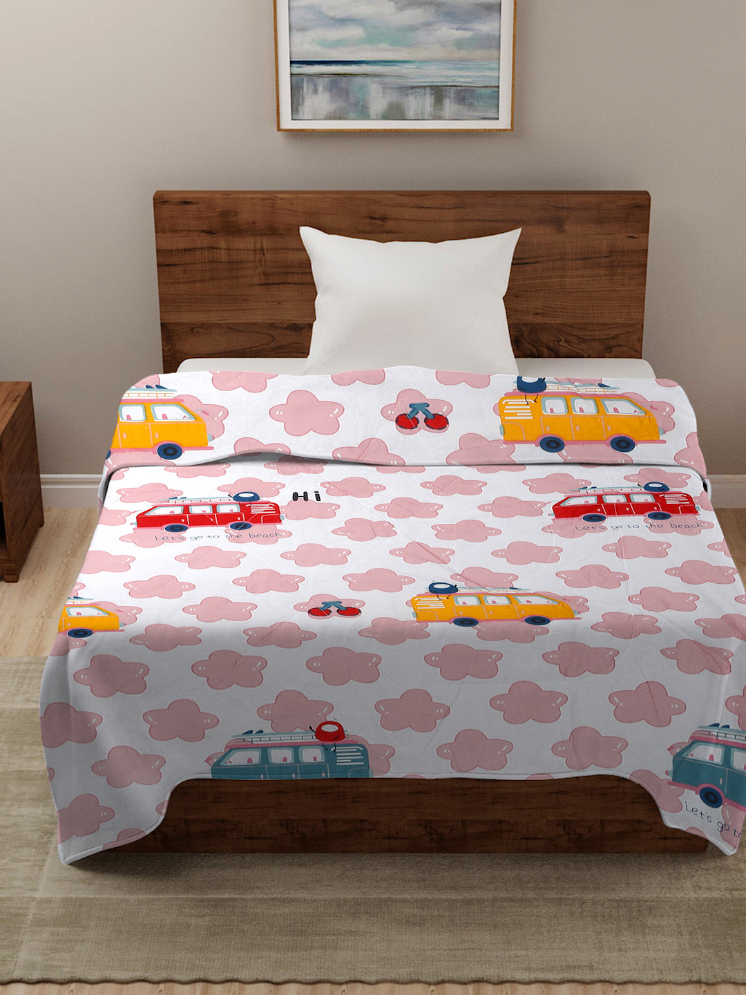210 GSM SOFT MICROFIBE FILLED KIDS SINGLE BED COMFORTERS