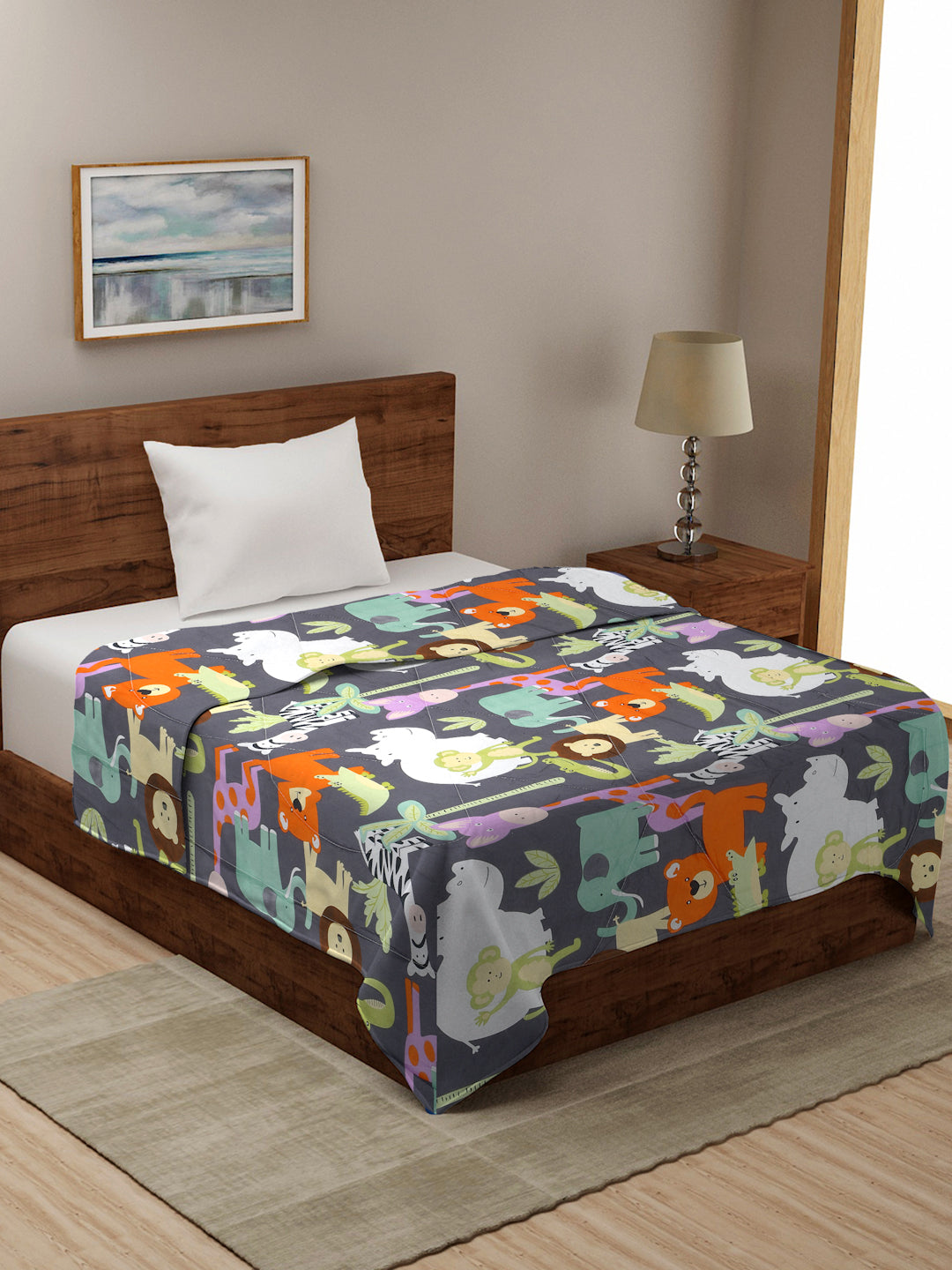 210 GSM SOFT MICROFIBE FILLED KIDS SINGLE BED COMFORTERS