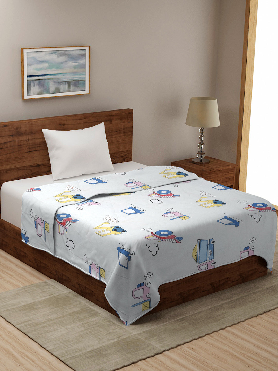 210 GSM SOFT MICROFIBE FILLED KIDS SINGLE BED COMFORTERS