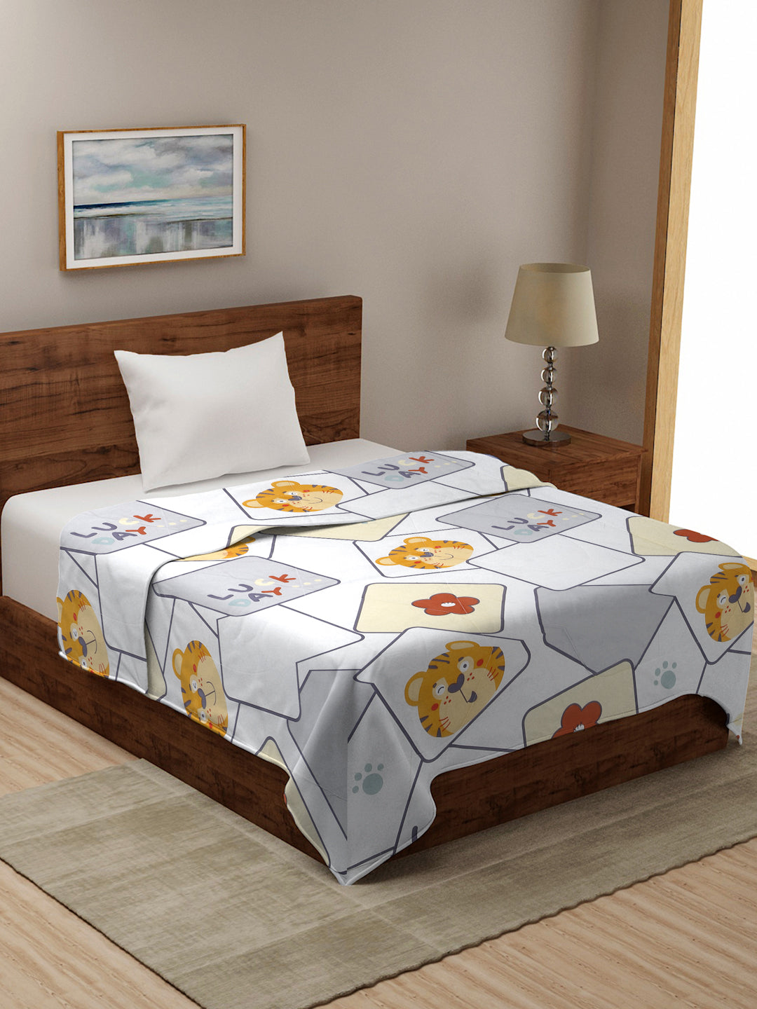 210 GSM SOFT MICROFIBE FILLED KIDS SINGLE BED COMFORTERS