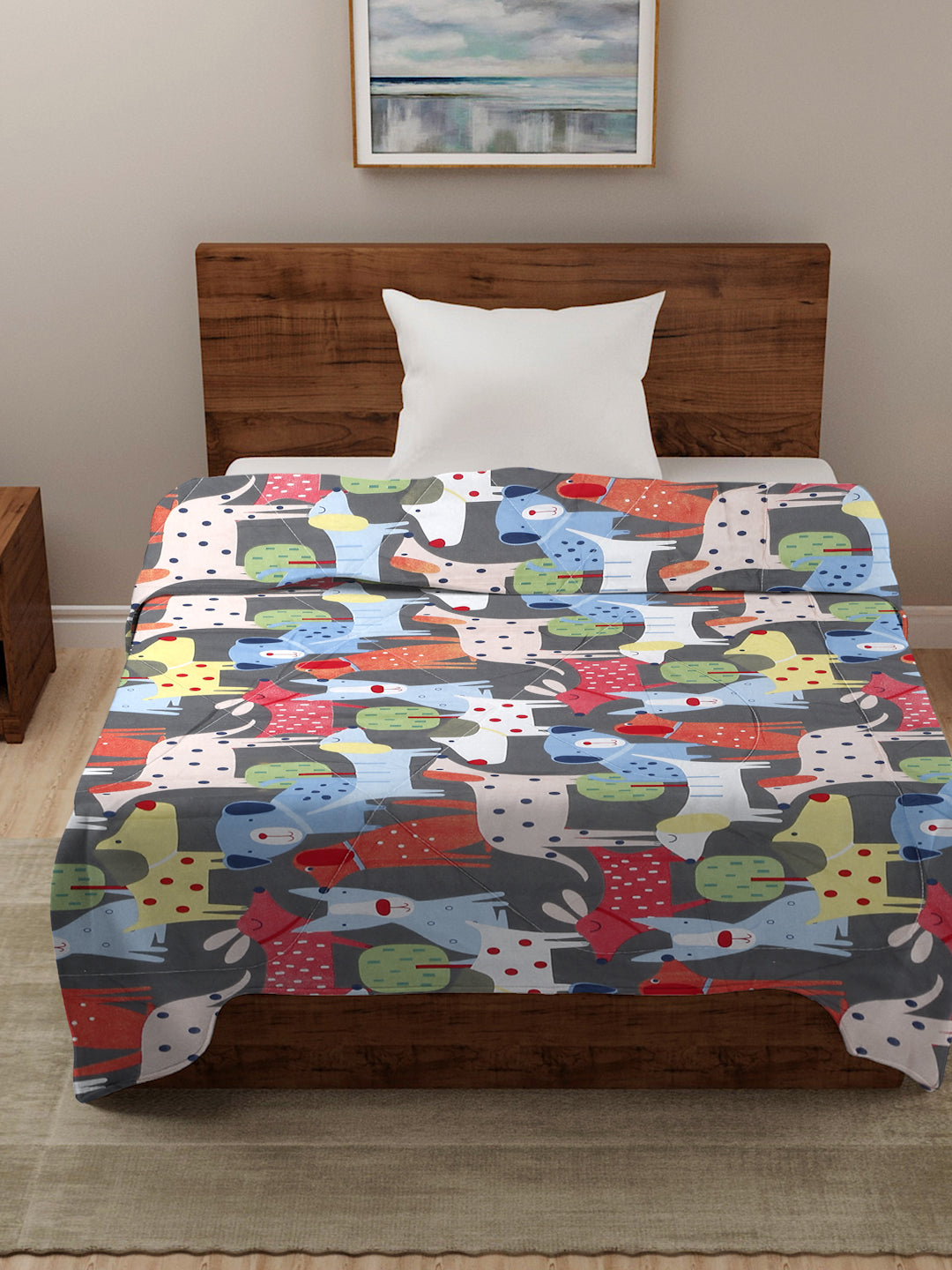 210 GSM SOFT MICROFIBE FILLED KIDS SINGLE BED COMFORTERS