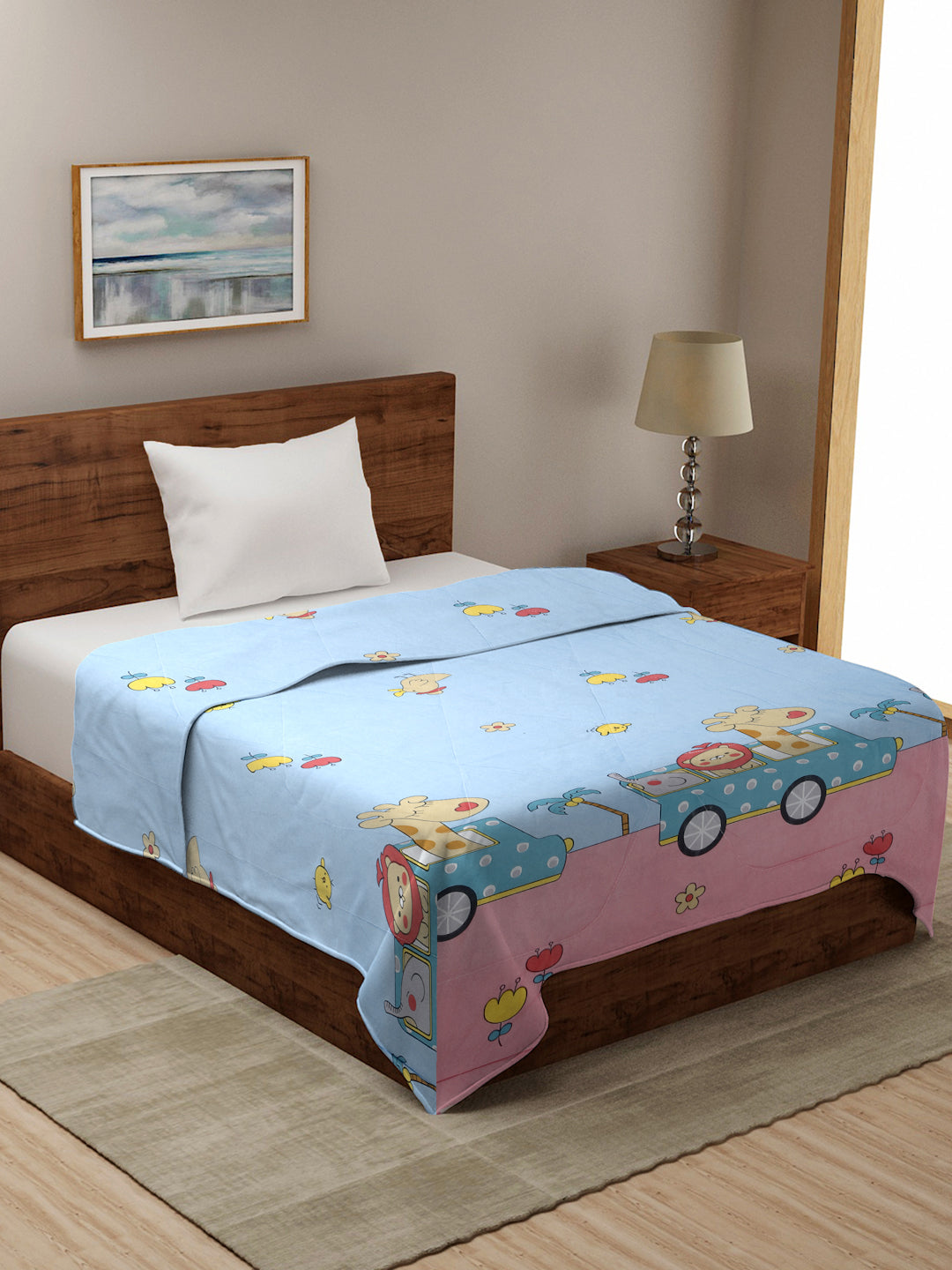 210 GSM SOFT MICROFIBE FILLED KIDS SINGLE BED COMFORTERS