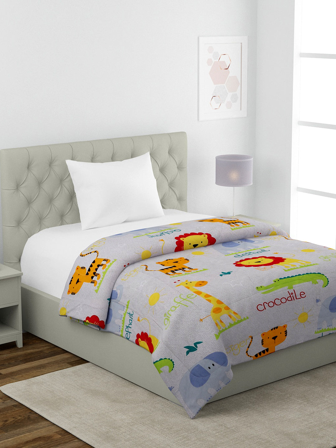 210 GSM SOFT MICROFIBE FILLED KIDS SINGLE BED COMFORTERS