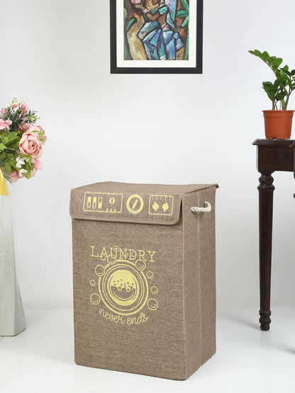 Foldable Laundry Hamper with Handles | Large Clothes Storage Basket ⭐