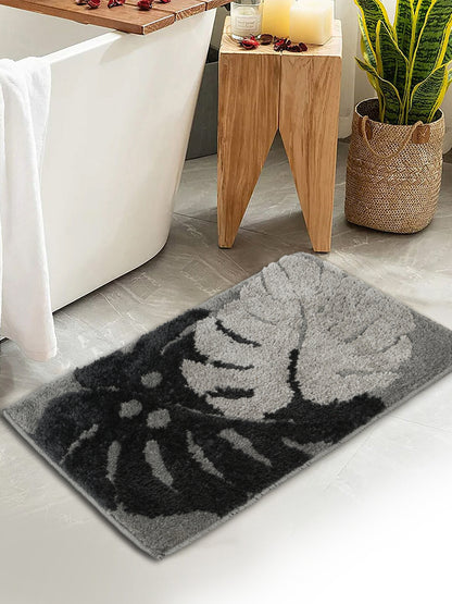 Brown & Beige 280 GSM Anti-Skid Cotton Bath Rug