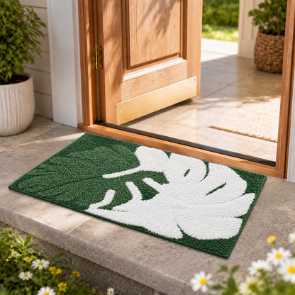 Geometric Pattern Anti-Skid Door Mat | Multipurpose Indoor & Outdoor Entrance Floor Mat | Soft, Durable & Easy to Clean | 16 x 24 Inch
