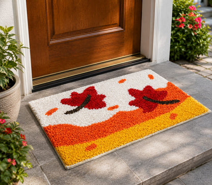 Geometric Pattern Anti-Skid Door Mat | Multipurpose Indoor & Outdoor Entrance Floor Mat | Soft, Durable & Easy to Clean | 16 x 24 Inch