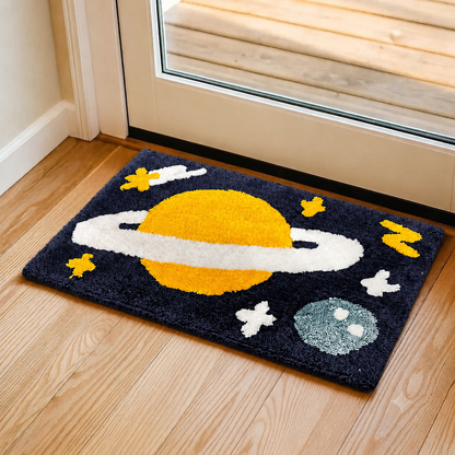 Geometric Pattern Anti-Skid Door Mat | Multipurpose Indoor & Outdoor Entrance Floor Mat | Soft, Durable & Easy to Clean | 16 x 24 Inch