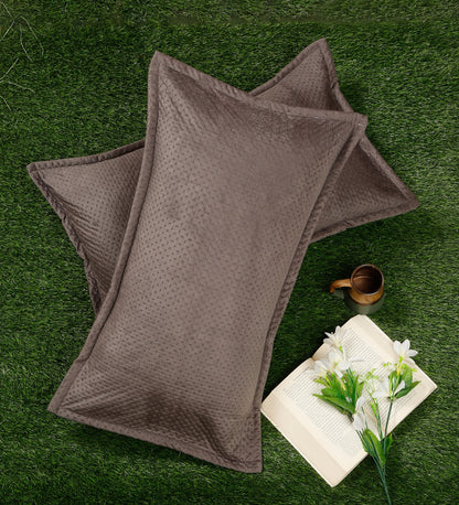 Turquoise Blue Self Design Rectangle Shaped Pillow Cover