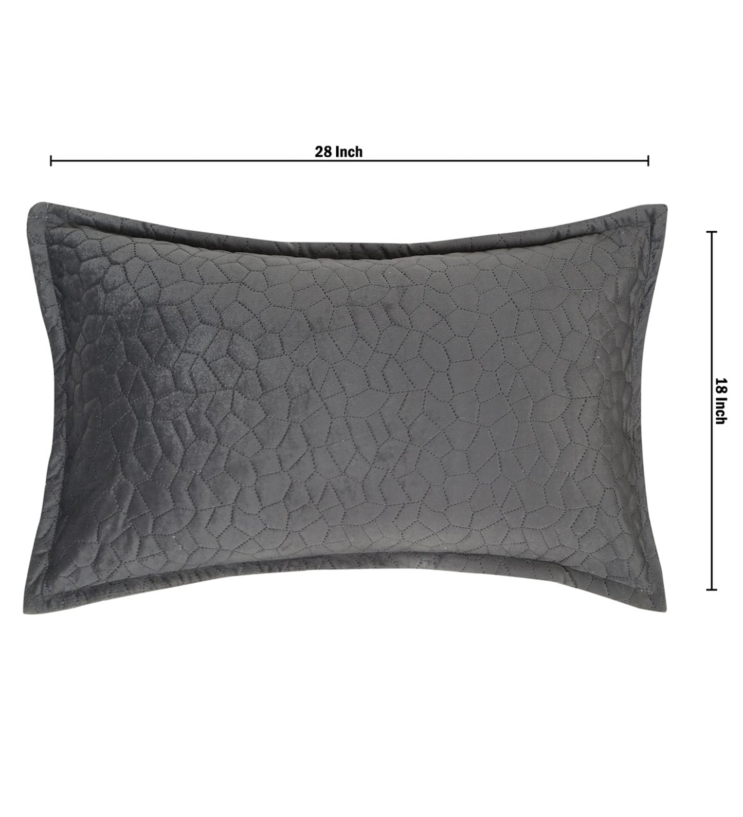 Turquoise Blue Self Design Rectangle Shaped Pillow Cover