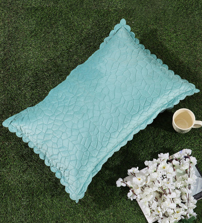 Self Designed cut edged velvet pillow covers