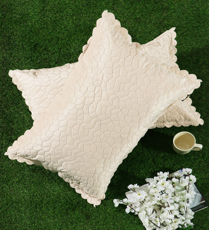 Self Designed cut edged velvet pillow covers