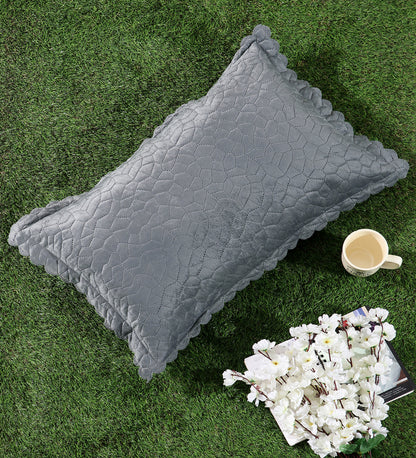 Self Designed cut edged velvet pillow covers