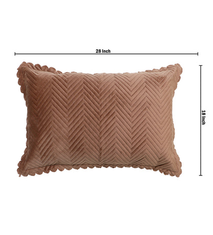 Brown Velvet Rectangle Pillow Cover