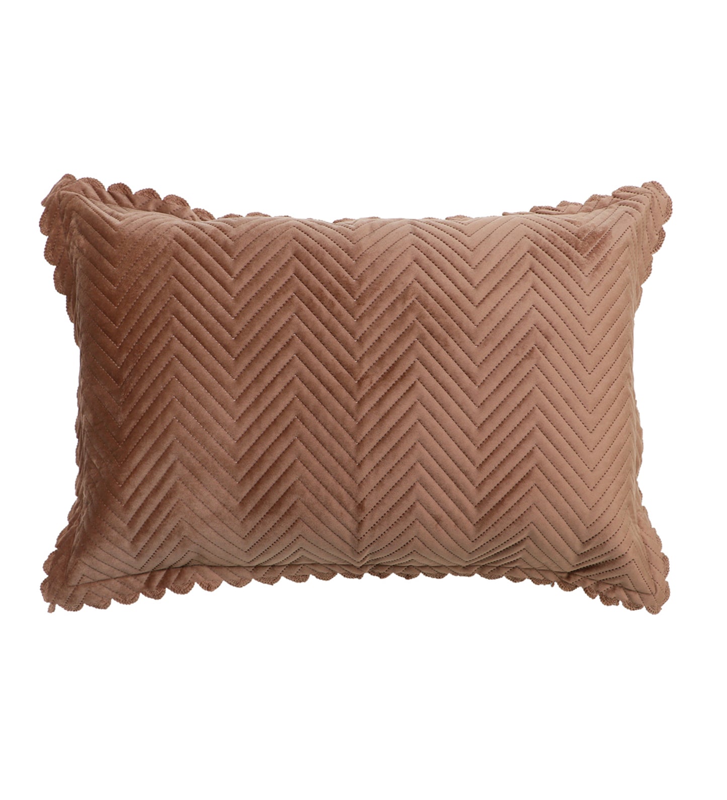 Brown Velvet Rectangle Pillow Cover