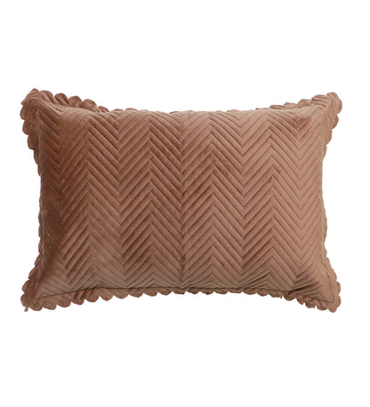 Brown Velvet Rectangle Pillow Cover