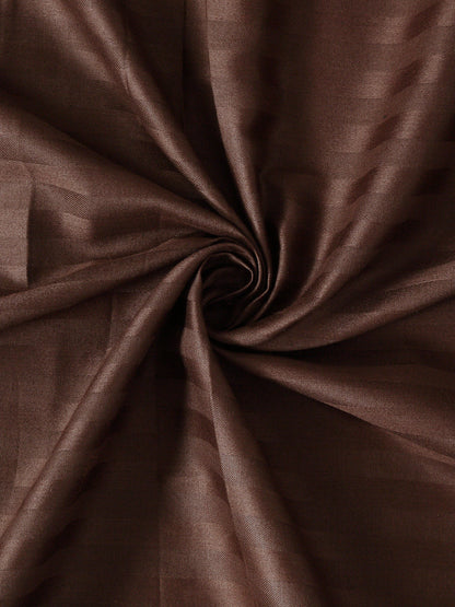 Satin Cotton Striped Premium Bedsheet with  Pillow Covers