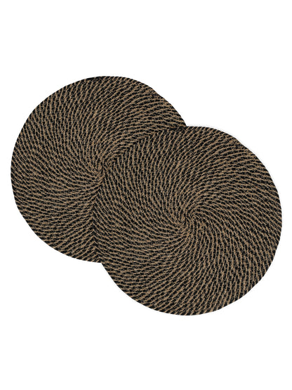 Handcrafted Jute Cotton Table PlaceMats with Self Print Design