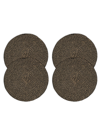 Handcrafted Jute Cotton Table PlaceMats with Self Print Design